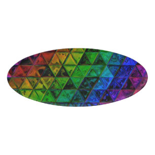Pride Glass Namenschild
