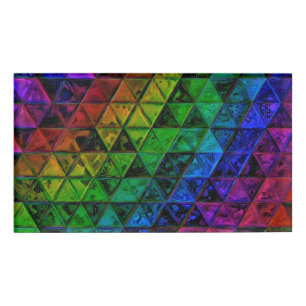 Pride Glass Namenschild