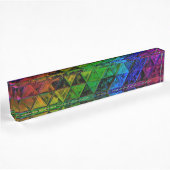 Pride Glass Namensplakette
