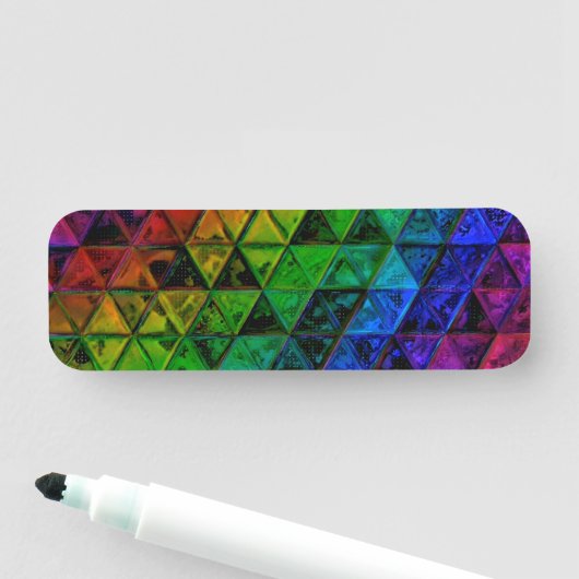 Pride Glass Namensschild (Beispiel)