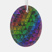 Pride Glass Ornament Aus Glas (Vorderseite Rechts)