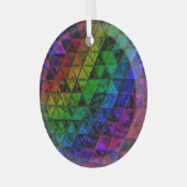Pride Glass Ornament Aus Glas (Vorderseite links)
