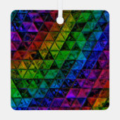Pride Glass Ornament Aus Metall (Rückseite)