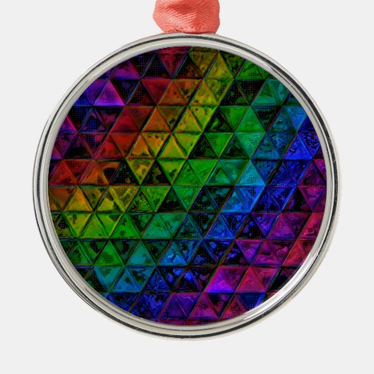 Pride Glass Ornament Aus Metall (Vorne)