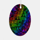 Pride Glass Ornament Aus Metall (Vorderseite Rechts)