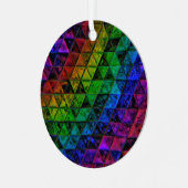 Pride Glass Ornament Aus Metall (Vorderseite links)