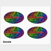 Pride Glass Ovaler Aufkleber (Blatt)