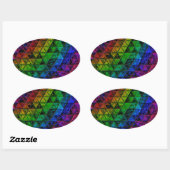 Pride Glass Ovaler Aufkleber (Blatt)