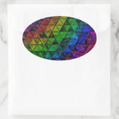 Pride Glass Ovaler Aufkleber (Tasche)