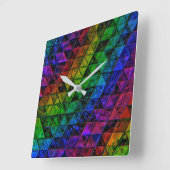 Pride Glass Quadratische Wanduhr (Winkel)