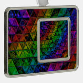 Pride Glass Rahmen-Ornament Silber (Rechts)