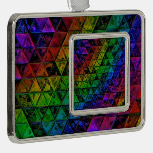 Pride Glass Rahmen-Ornament Silber (Rechts)