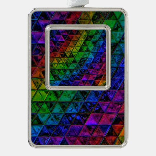 Pride Glass Rahmen-Ornament Silber (Vorderseite)