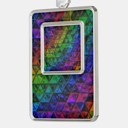 Pride Glass Rahmen-Ornament Silber (Links)