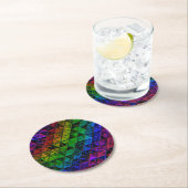 Pride Glass Runder Pappuntersetzer (Vor Ort)