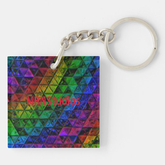 Pride Glass Schlüsselanhänger (Rückseite)