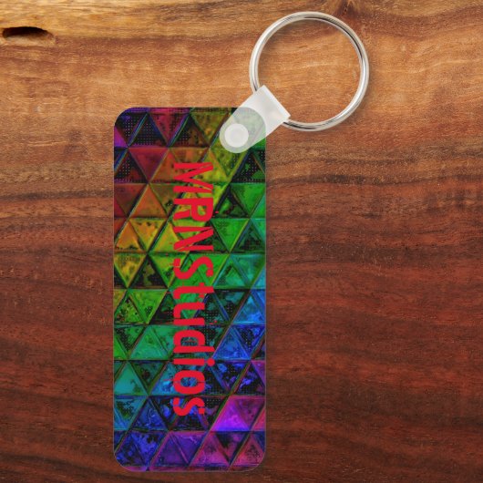 Pride Glass Schlüsselanhänger (Rückseite)