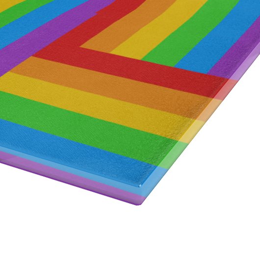Pride Glass Schneidebrett (Ecke)