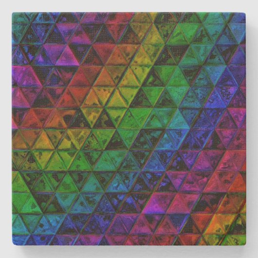 Pride Glass Steinuntersetzer (Vorderseite)