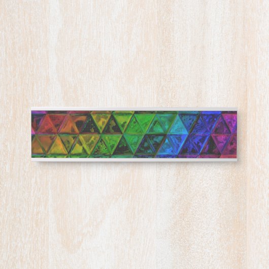 Pride Glass Türschild (Vorderseite )