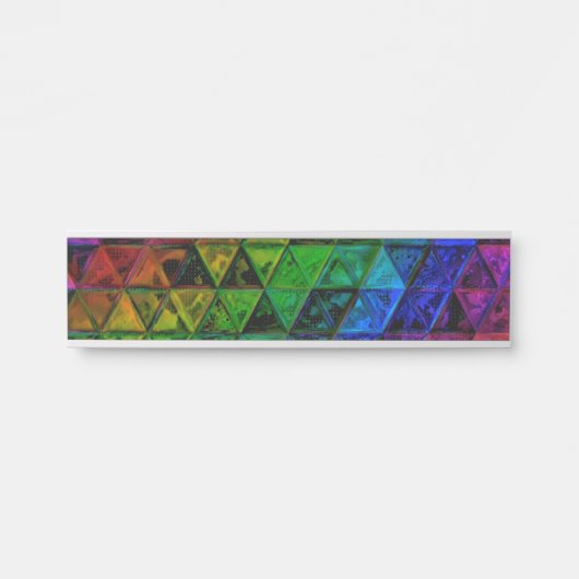 Pride Glass Türschild (Vorderseite )