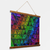 Pride Glass Wandteppich Mit Holzrahmen (Gewinkelt)