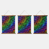 Pride Glass Wandteppich Mit Holzrahmen (Dreifach)