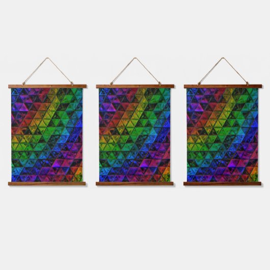 Pride Glass Wandteppich Mit Holzrahmen (Dreifach)