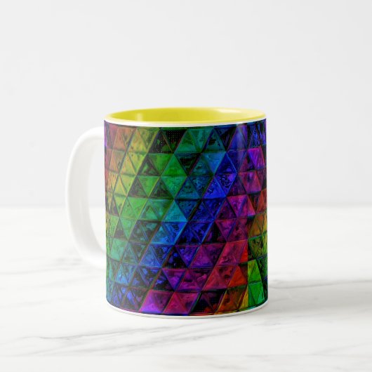 Pride Glass Zweifarbige Tasse (Vorderseite Links)