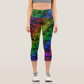 Pride Glasur Capri Leggings (Vorderseite)