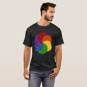 Pride Glitzer Rainbow Swirl T-Shirt (Vorne ganz)