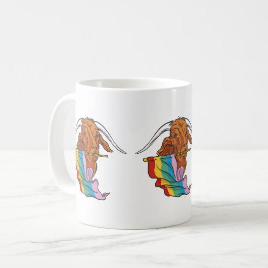 Pride Goat Kaffeetasse (Vorderseite Links)