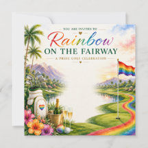 Pride Golf Regenbogen auf der Fairway-Feier