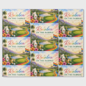 Pride Golf Regenbogen auf der Fairway-Feier Geschenkpapier (Flach)