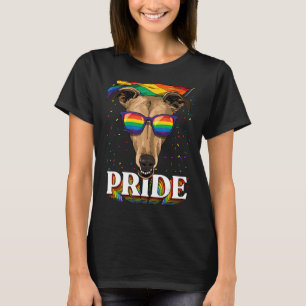 Pride Greyhound LGBTQ Regenbogenflagge Monat Haust T-Shirt