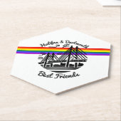 Pride Halifax Dartmouth Freund Regenbogen Nova Sco Untersetzer (angewinkelt)