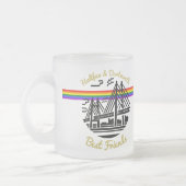 Pride Halifax Dartmouth Freunde Regenbogenbecher Mattglastasse (Links)