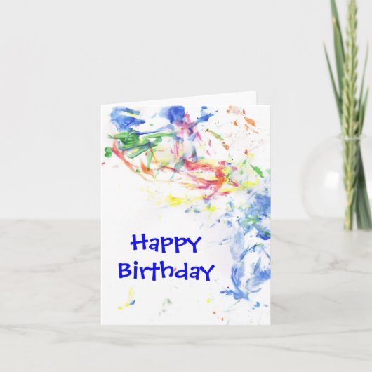 Pride "Happy Birthday" Notecard Karte (Vorderseite)