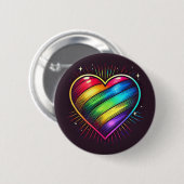 Pride Heart Abzeichen Button (Vorne & Hinten)