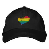 Pride HeART Bestickte Kappe (Vorderseite)