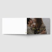 Pride Heart Gold Arrows Foto LGBTQ Hochzeit Gästebuch (Voll)