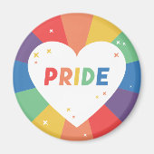 Pride Heart Sparkle Magnet (Vorne)