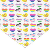 Pride Heart Table Runner Großer Tischläufer (Ecke)