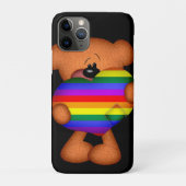 Pride Heart Teddy Bar Case-Mate iPhone Hülle (Rückseite)