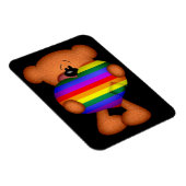 Pride Heart Teddy Bar Magnet (Rechte Seite)