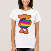 Pride Heart Teddy Bar T-Shirt (Vorderseite)