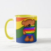 Pride Heart Teddy Bar Tasse (Links)