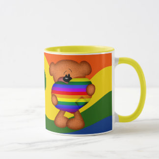 Pride Heart Teddy Bar Tasse