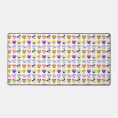 Pride Hearts Desk Mat Schreibtischunterlage (Vorderseite)