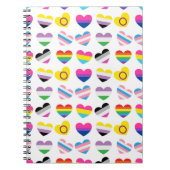 Pride Hearts Foto Notebook Notizblock (Vorderseite)